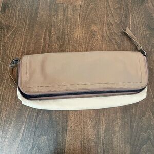 Splendid Two Toned Leather Clutch Purse